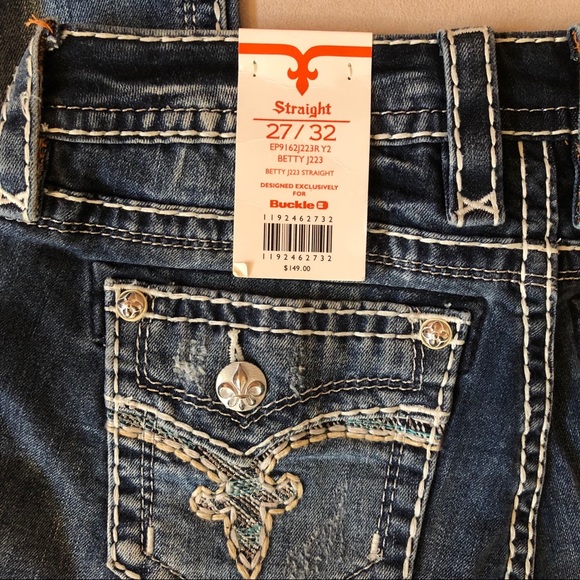 ❌SOLD❌ Rock Revival Betty Straight Stretch Jeans - Picture 5 of 6